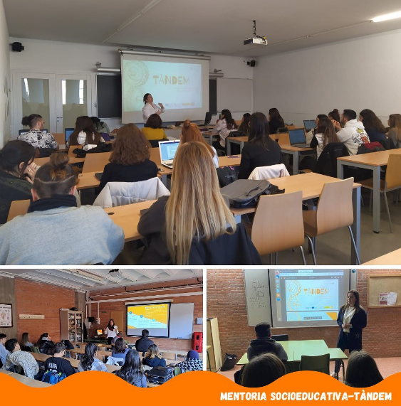 Setmana de difusió del programa #TANDEM #MentoriaSocieducativa <a href="/educaciolleida/">Àrea d'Educació</a> <a href="/FEPTS_UdL/">Facultat Educació,Psicologia,Treball S. de la UdL</a> <a href="/FDET_UdL/">Facultat de Dret, Economia i Turisme de la UdL</a> @insRONDA @DECUdL   Encara estàs a temps de sumar-te i acompanyar a joves d'ESO per contribuir en les seves expectatives socioeducatives. Necessitem voluntaris!! mlopez@aspid.cat