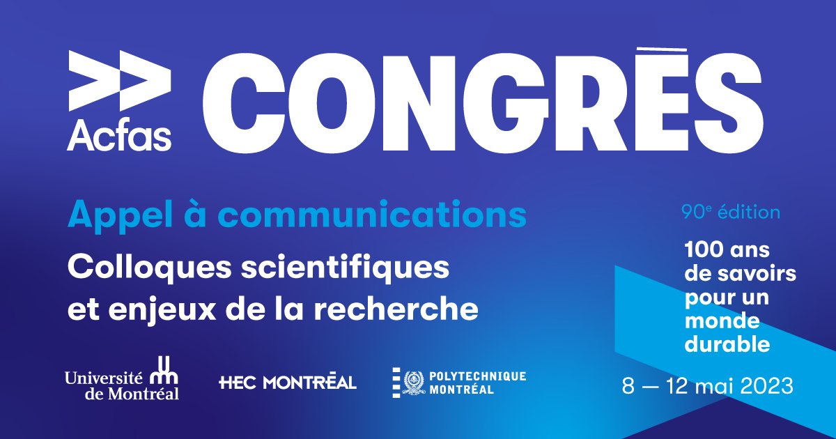 Acfas sc. sociales (@acfasscsociales) on Twitter photo APPEL À COMM. #Acfasc466
Participez au colloque «Populismes et nationalismes au Québec et au Canada» par F. Guillaume Dufour <a href="/UQAM/">UQAM | Université du Québec à Montréal</a> <a href="/fshUQAM/">Faculté des sciences humaines de l'UQAM</a>, <a href="/efe_peker/">Efe Peker</a> <a href="/uOttawa/">Université d'Ottawa | University of Ottawa</a> <a href="/uOttawaFSS/">Social Sciences Sociales</a>, <a href="/emily_laxer/">Emily Laxer</a> <a href="/YorkUniversity/">York University</a> <a href="/GlendonCampus/">Glendon Campus YorkU</a>.
Date limite : 1er mars 2023
👉acfas.ca/evenements/con… APPEL À COMM. #Acfasc466
Participez au colloque «Populismes et nationalismes au Québec et au Canada» par F. Guillaume Dufour <a href="/UQAM/">UQAM | Université du Québec à Montréal</a> <a href="/fshUQAM/">Faculté des sciences humaines de l'UQAM</a>, <a href="/efe_peker/">Efe Peker</a> <a href="/uOttawa/">Université d'Ottawa | University of Ottawa</a> <a href="/uOttawaFSS/">Social Sciences Sociales</a>, <a href="/emily_laxer/">Emily Laxer</a> <a href="/YorkUniversity/">York University</a> <a href="/GlendonCampus/">Glendon Campus YorkU</a>.
Date limite : 1er mars 2023
👉acfas.ca/evenements/con…