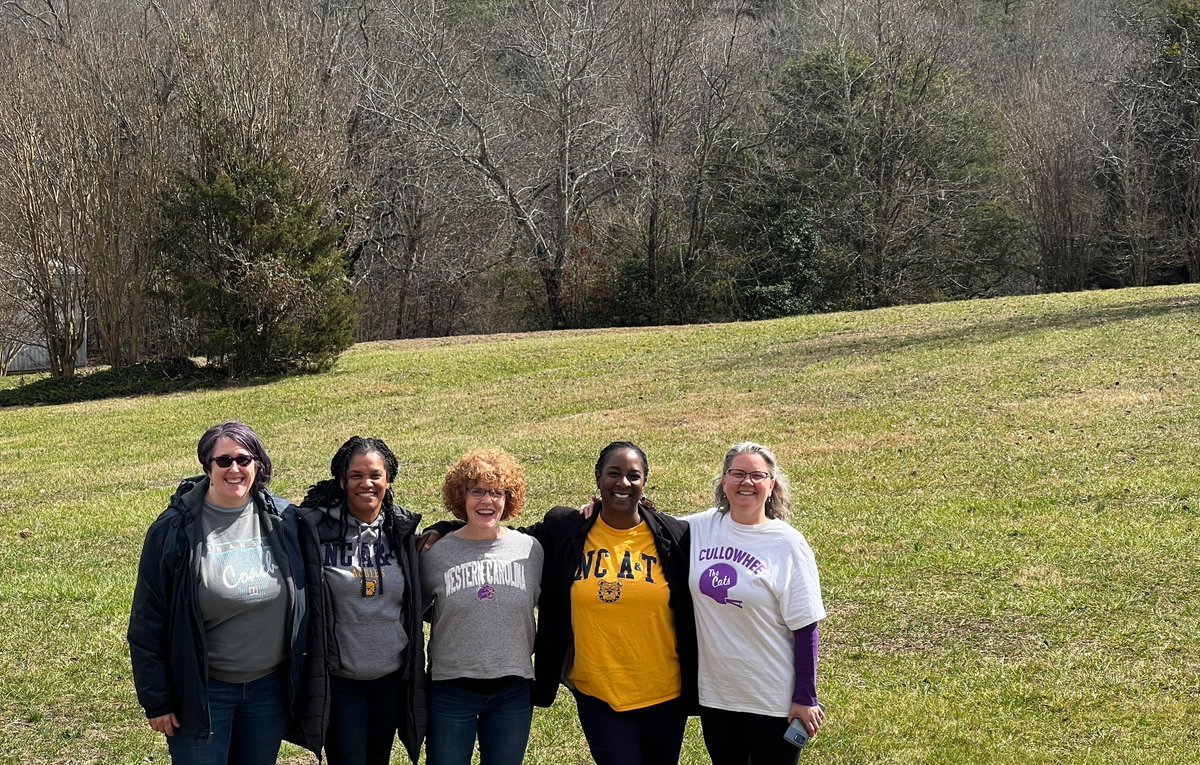 KarlinBurks's tweet photo. 2023 TRUE Retreat!  NC A&amp;T faculty &amp; students AND Western Carolina University faculty &amp; students in Hickory, NC, discussing cultural proficiency and culturally responsive teaching!!!   #AggiePride @ncatsuaggies @ncatcollegeofed https://t.co/B8iT4mXTuL
