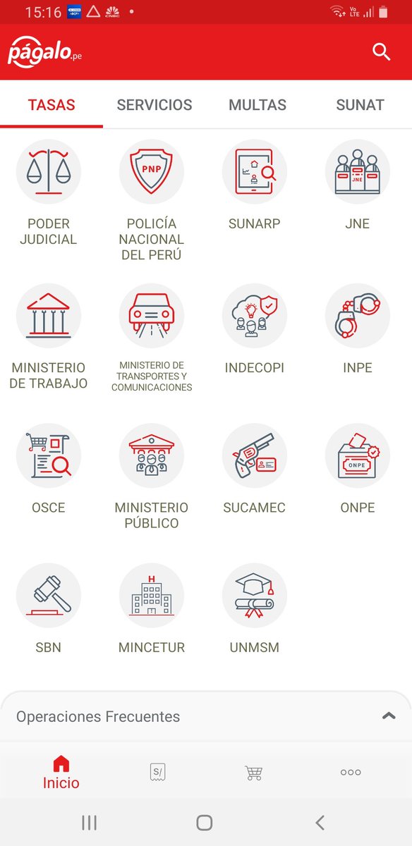 Angelsr1973's tweet photo. @ReniecPeru No hay forma de pagar n PagaloPe ni BCP no esta el codigo 06637 ni el 02141. En Pagalope no aparece Reniec en APP https://t.co/8SWZQLFfYN