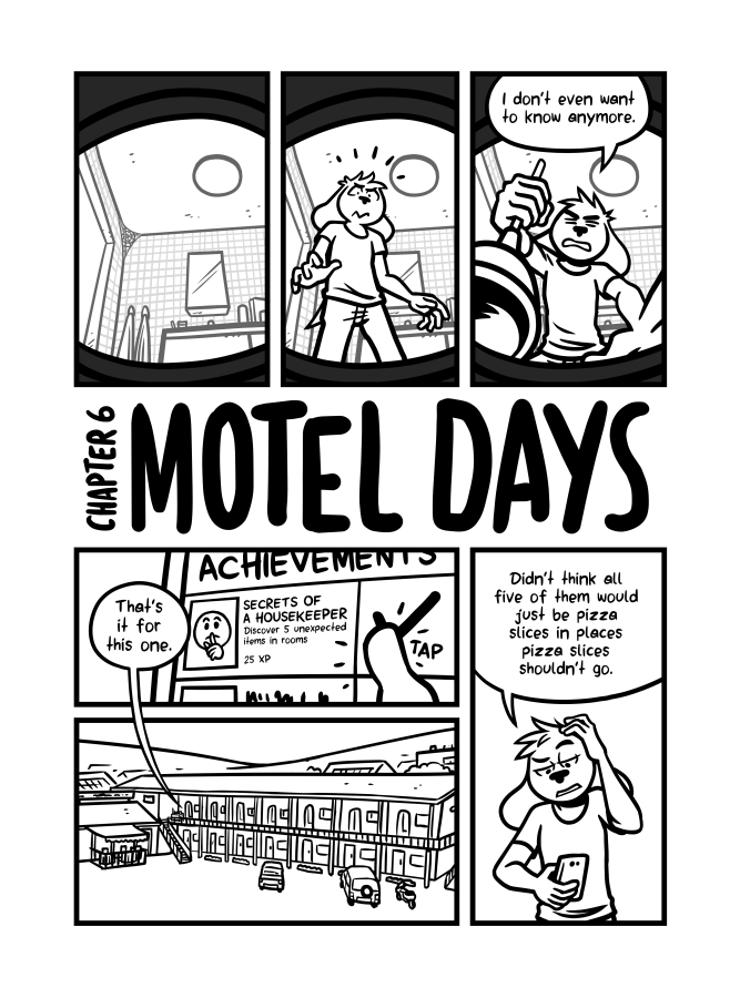 simondrawsstuff's tweet photo. I feel like I've gotten more interactions on my tweets lately? Might be coincidence, but on the off chance that more people actually DO see my stuff on their timeline these days:

Here's the cover &amp; first page for the next @WeirdogsComic  chapter. It's coming this year, promise. https://t.co/cIWdRw5Pvp