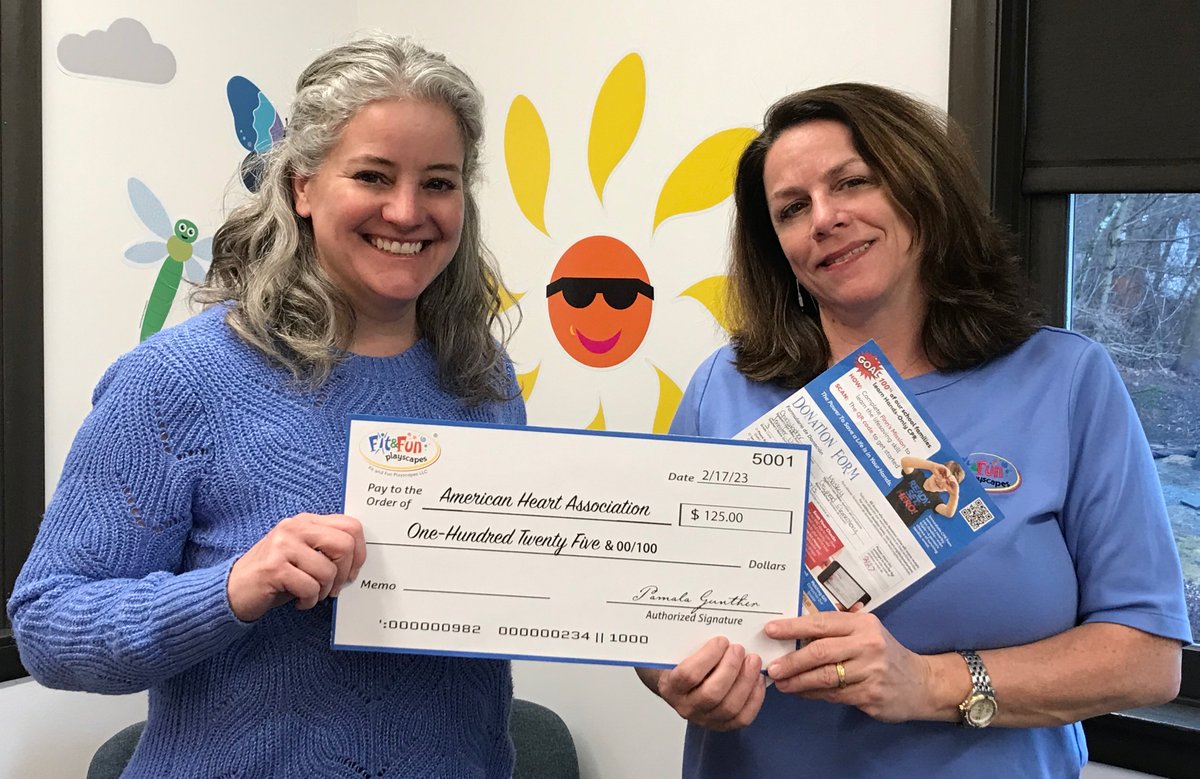 Fit &amp; Fun Playscapes not only wants to give you the heart facts for this month, but we also want to give back to the #community wherever we can and help the #local #schools raise money for #heartmonth.