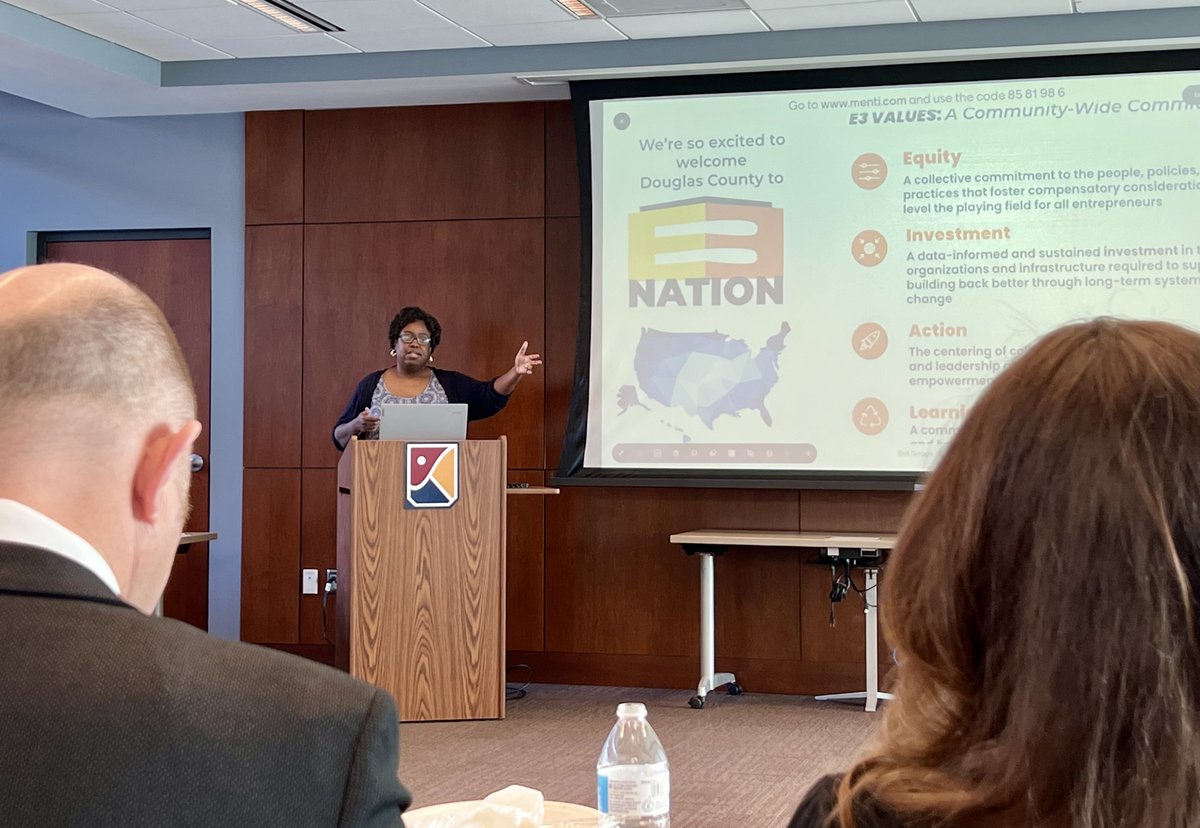 douglascountyks's tweet photo. Community leaders and policymakers attended a Catalyzer Breakfast this morning, Feb. 17, at @KuInnovation. The event kicked off Day 2 of the E3 Nation Tour with @ForwardCities.
@CityofEudora @lawrenceks @LawrenceChamber @networkkansas @DCCFoundation 
#e3nation #forwardcities https://t.co/Br9iNz4Srr