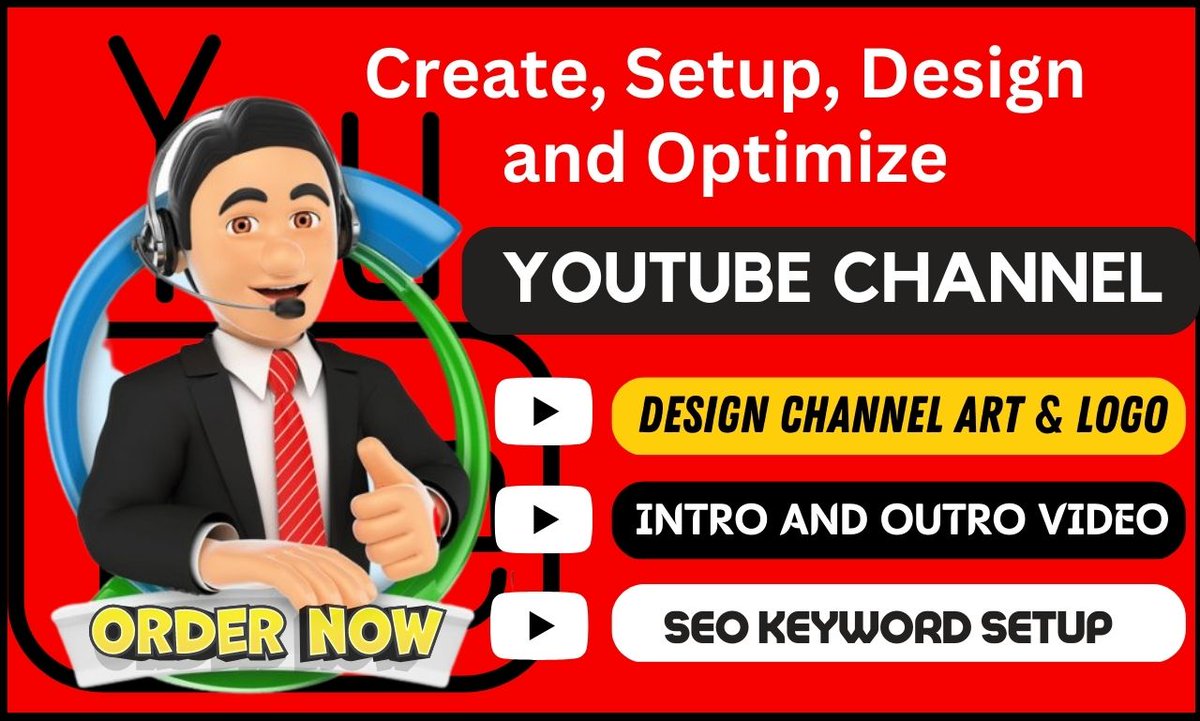 Welcome to my Create, Setup, Optimize Youtube Channel service

Are you looking for someone who can set up, create, and optimize your Youtube channel?
You don't go too further you are in the right place.

fiverr.com/promebhk/creat…

#YouTube #youtubechannel #subscribe #designer #seo