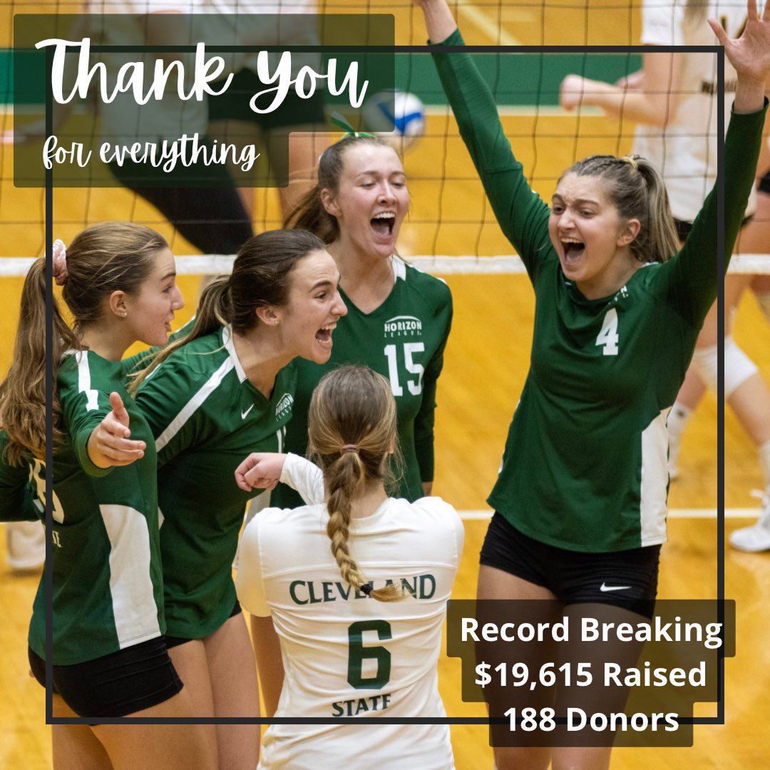 CSU_Vball's tweet photo. We just want to say the biggest THANK YOU To all of our donors and everyone who gave yesterday. We had a record breaking day thanks to all of you. You truly made a difference and we appreciate you. 
💚🤍 Go Vikes https://t.co/FBHf1DBokB