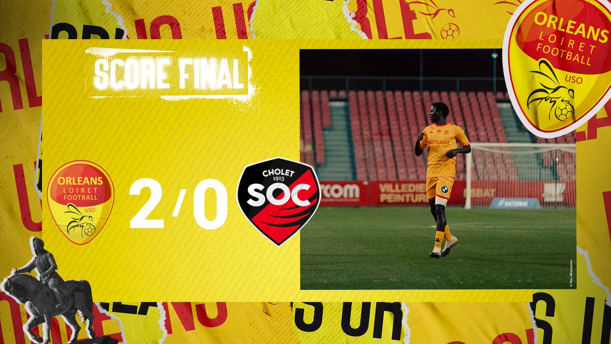 US_Orleans's tweet photo. 𝐅𝐈𝐍 𝐃𝐔 𝐌𝐀𝐓𝐂𝐇

C'est fini au Stade de la Source. Victoire de l'USO !

#USOSOC
#TeamUSO 🟡🔴 https://t.co/vOOrr7j3sZ