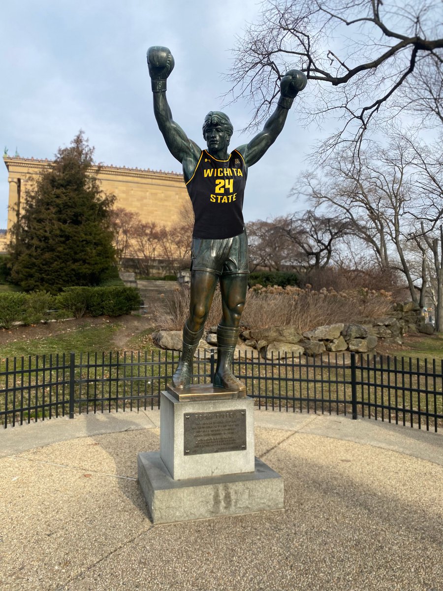 GoShockersMBB's tweet photo. Yo, Adrian, we did it! https://t.co/rFo3acakKO