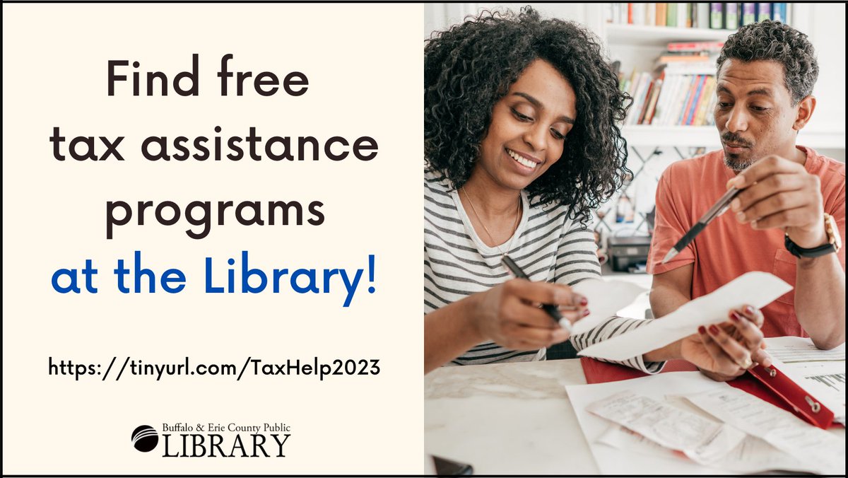 Buffalo/Erie Library on Twitter "Find free tax assistance programs at