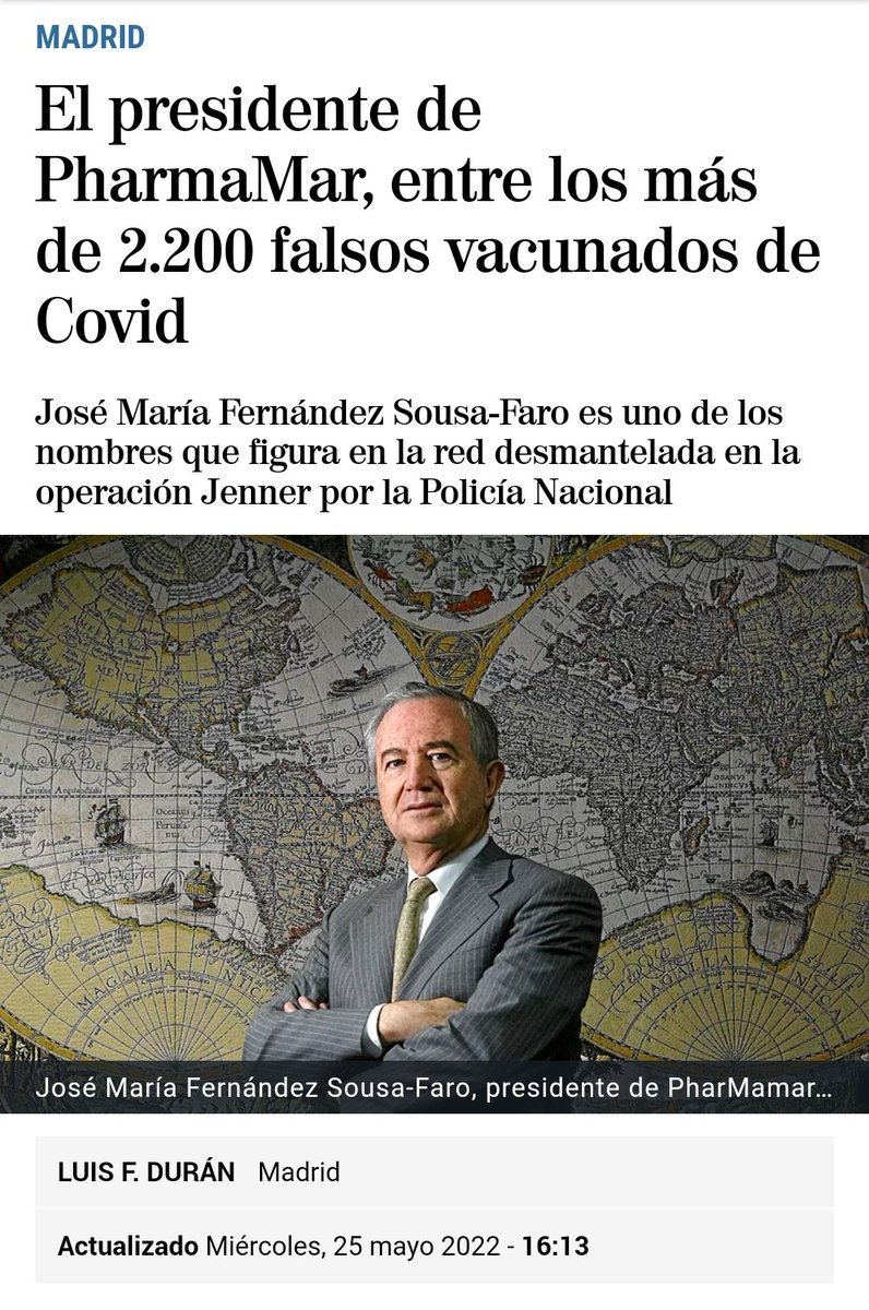 climarepentino's tweet photo. 🚨🚨 PharmaMar renuncia al fármaco español contra el Covid-19 “ante la falta de pacientes”‼️

Por qué no se presentó voluntario su presidente? 🤣

Enésimo pelotazo a costa del contribuyente y los covidiotas 😷🐑

💃🏥 No os olvidéis de aplaudir a las 8

💉 Seguras y eficaces https://t.co/wA90UO4Hud