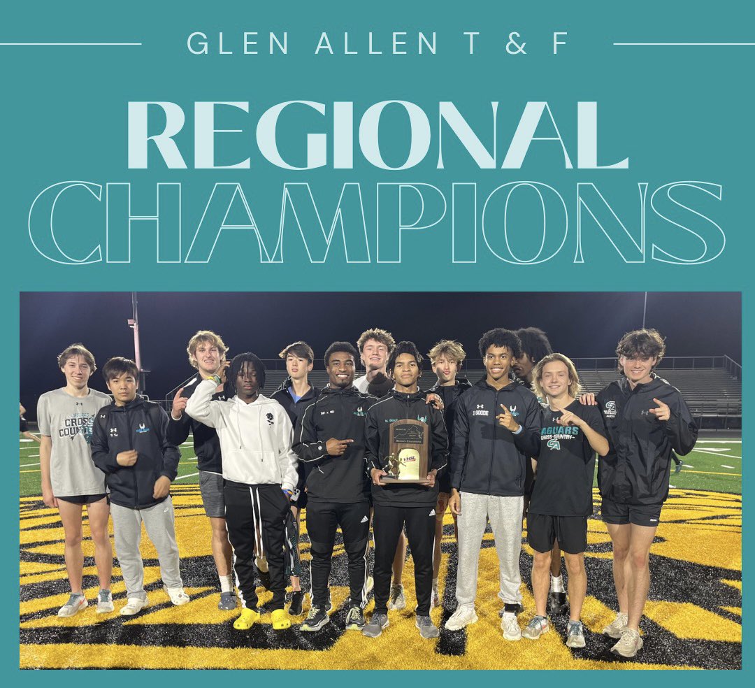 gahsxctf's tweet image. The Glen Allen boys are your 5C Regional Champions!!!
