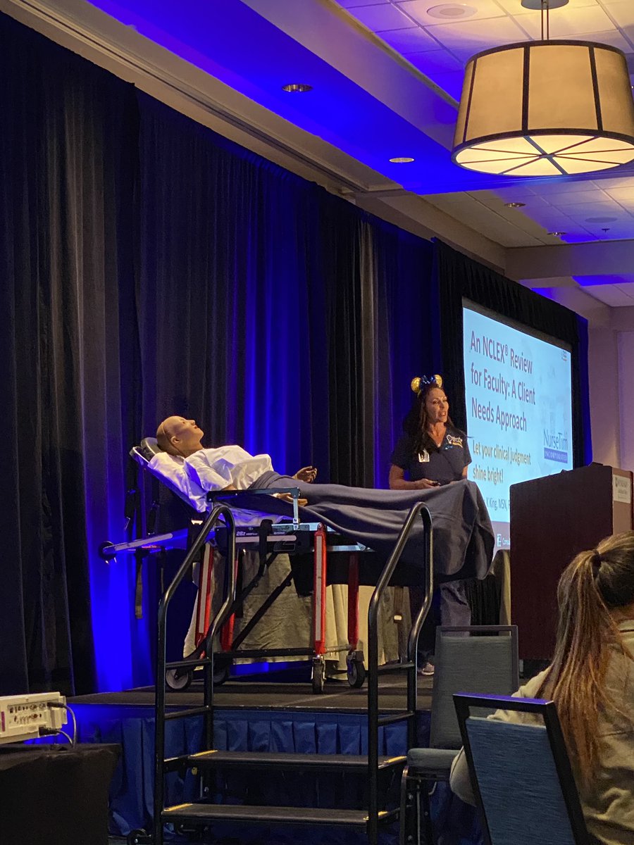 write4jan's tweet image. Tamara King, MSN, RN got to love a good hat! Practical ways to study for NCLEX! Be SAFE! #NurseTimLive