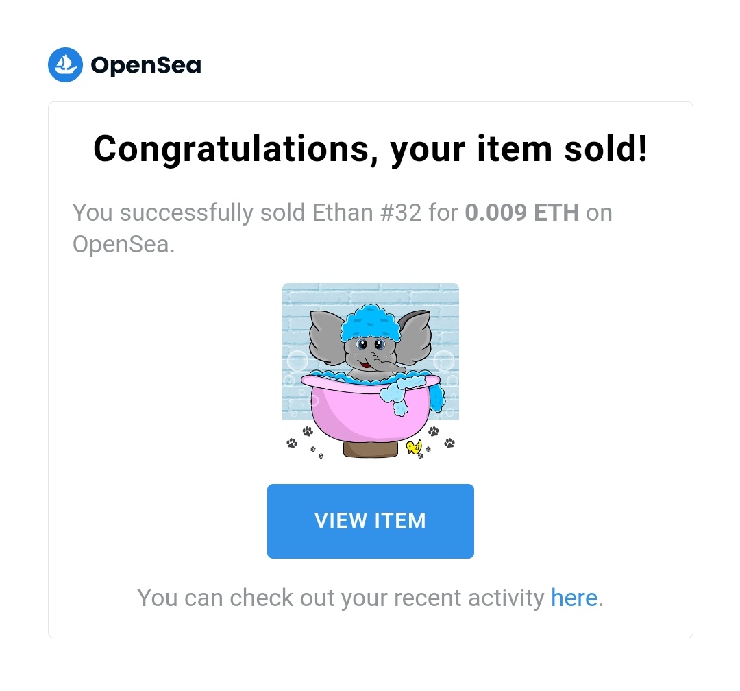 SOLD SOLD !! 🥳🔥

Thank youu so muchh @ejbworldwide for adopting Ethan #32 and supporting my project 🥰

I'm happy that you love it 💘

Welcome to the Baby Elephants Club ♥️ 🐘 ♥️
#NFTCommunity