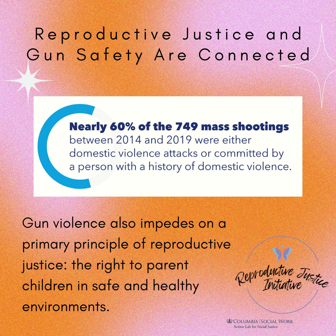 ReproJusticeCU's tweet image. #gunsafety #reproductivejustice #dvawareness