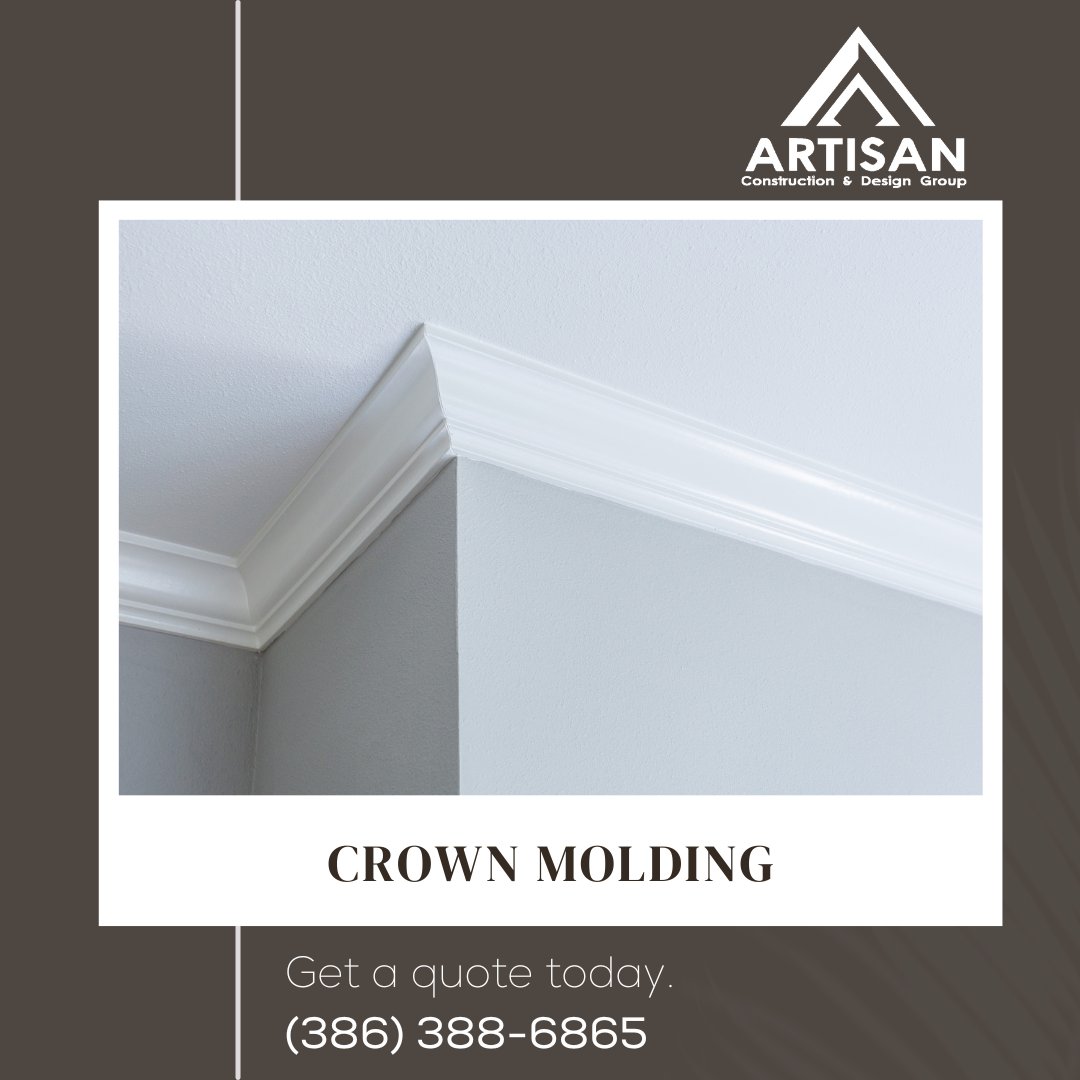 Looking for crown molding repair or installation?

Visit loom.ly/UusMCAQ To Learn How We Can Help You!

To Get A Custom Quote On Your Job Call Artisan Construction &amp; Design Group.

The Most Trusted Home Remodeling Service in Volusia County, FL.