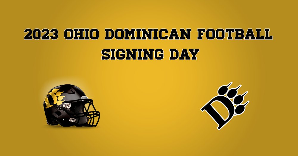 RELEASE | <a href="/OhioDominicanFB/">Ohio Dominican Football</a> has announced the 2023 recruiting class, which includes 50 incoming student-athletes! Welcome to Sunbury Road, future Panthers! #ClawsOut

📰 : bit.ly/3Id2KFt