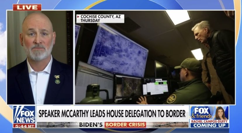AnnaKellyGOP's tweet photo. Wrapped up interview #15 for @RepVanOrden over 3 days this morning on his trip to the southern border (and 13 of those were local) 💪

#WI03, tune into @WAOW, @WXOW, @news8news, @SpectrumNews1WI, or your local radio station to hear from the most accessible Member of Congress 🇺🇸 https://t.co/ikqLHU0rzp