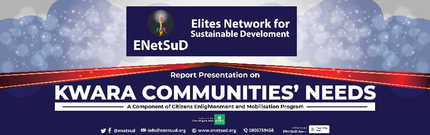 M_rate001's tweet photo. ENetSuD invites the public to the Report Presentation on Kwara Communities' Needs on Sunday 19th February, 2023. https://t.co/8K5qaQ5ycm
