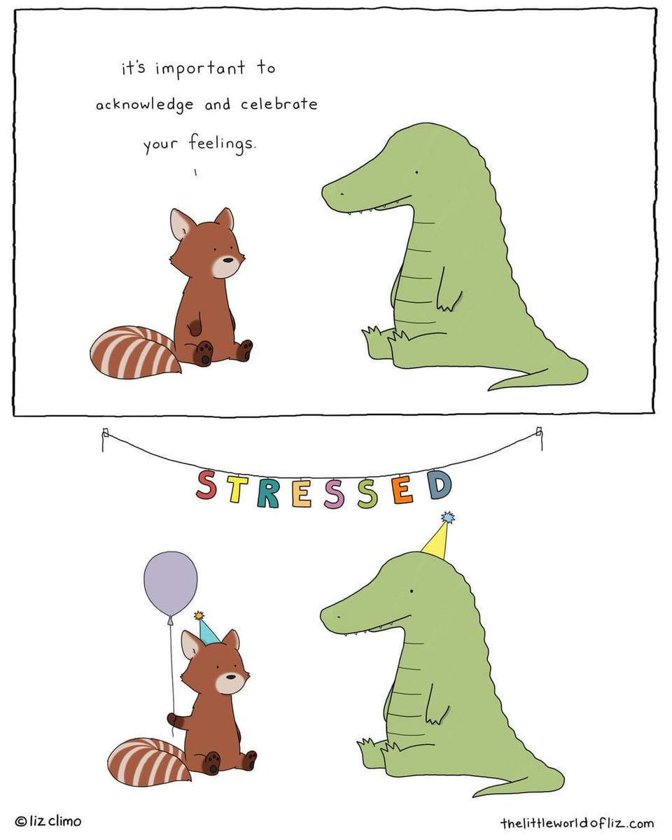 Yay?
Love this ❤️, credit in pic.

#Stress #Stressed #SelfAcceptance #EmotionalMaturity #WithHats #LizClimo #AwesomeArt