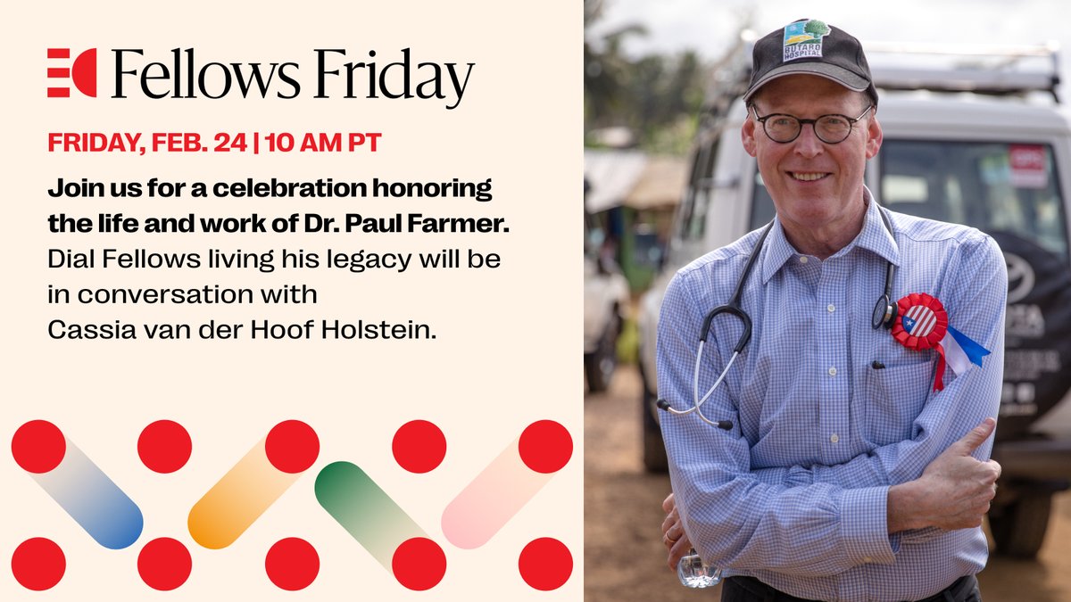 EmCollective's tweet photo. Join us for a special #FellowsFriday to celebrate the tireless vision of Dr. Paul Farmer. EC Fellows @Sheila_DavisDNP, Nedgine Paul Deroly &amp; @srijeeva discuss his influence on their work advancing equity + justice in healthcare, education &amp; beyond. RSVP: https://t.co/Z40AVxZiyc https://t.co/7bhHuJreNx
