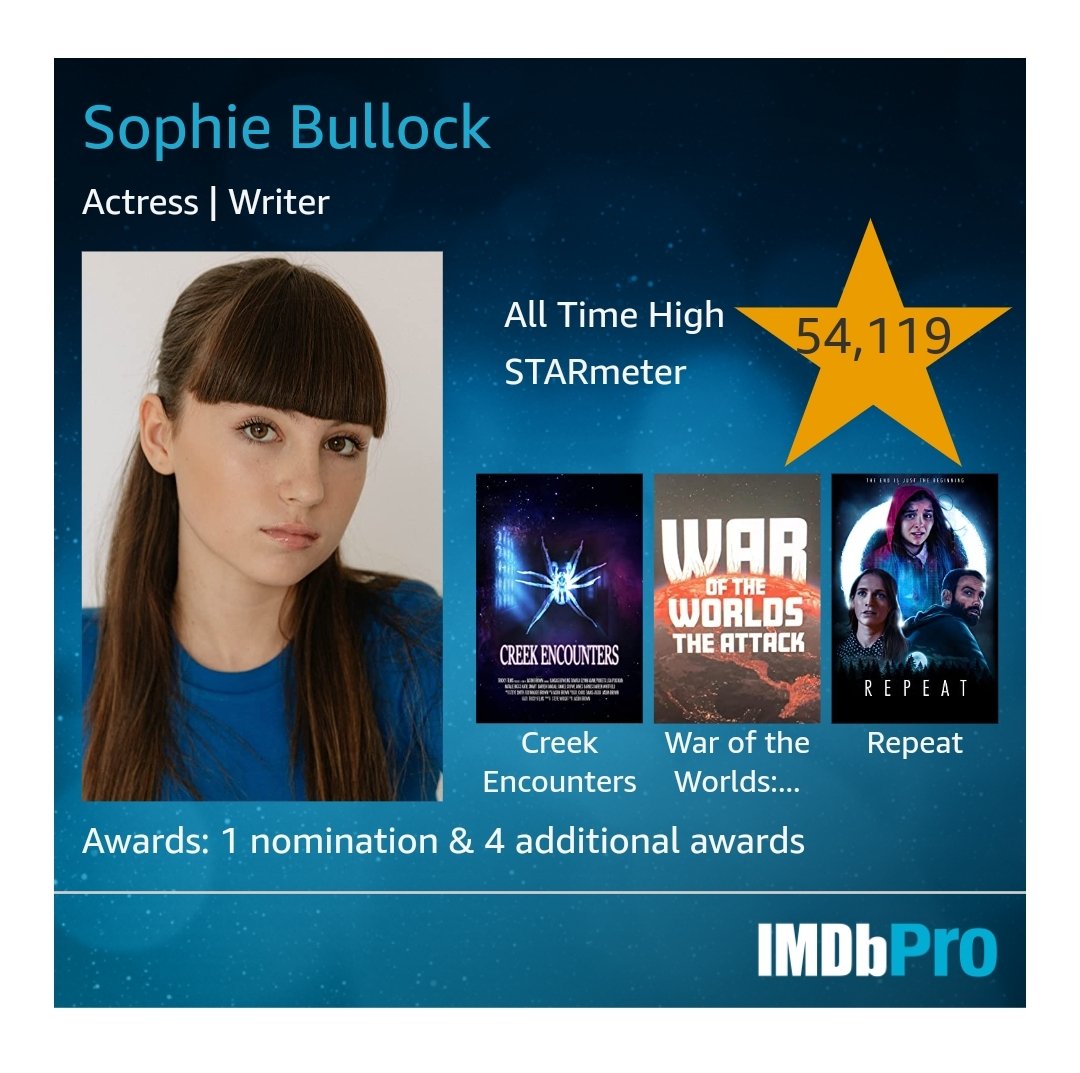 SophieBullock1's tweet image. Go check out my IMDb. Still 

pro.imdb.com/name/nm11534174

#IMDb #imdbpro #actress #teenactor @IMDb @imdbpro