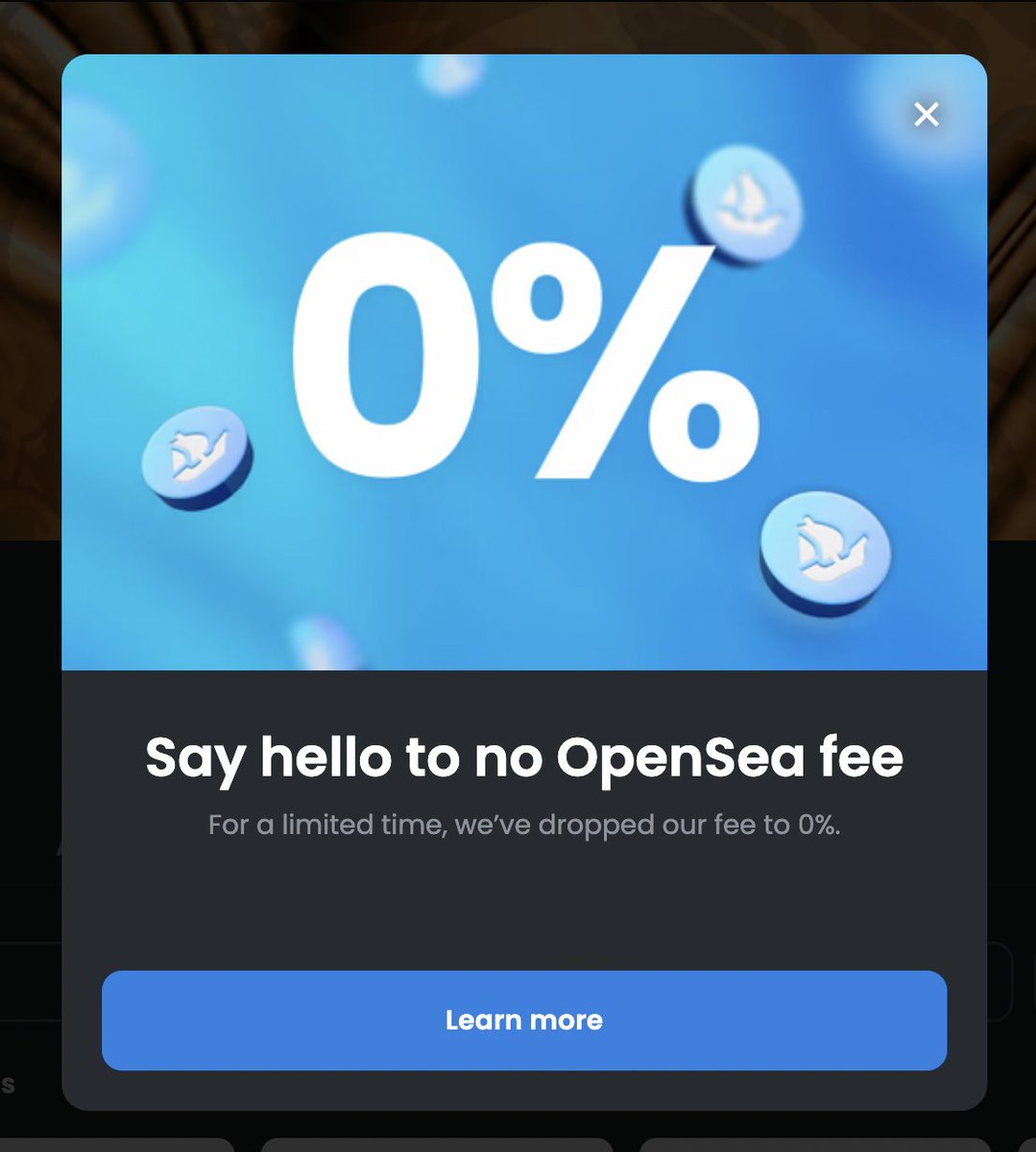 TBlake on Twitter "Opensea running a StockX like promotion with 0