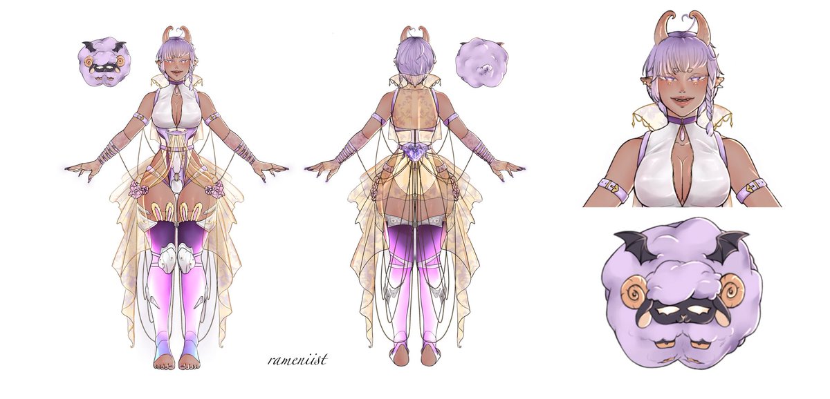 ImpxshDelxght's tweet photo. Booting up 。。
Introducing the newer reference model sheet.
Your personal sleep demon AI , Yuri. Currently prototype 0.1.
Here to provide you chaos and wreak havoc !
https://t.co/ycI97UzfaL
Tags:
#impillust | #yurotica 🔞
#VTuber #ENVtuber #VtuberUprising https://t.co/UaESWGCqua