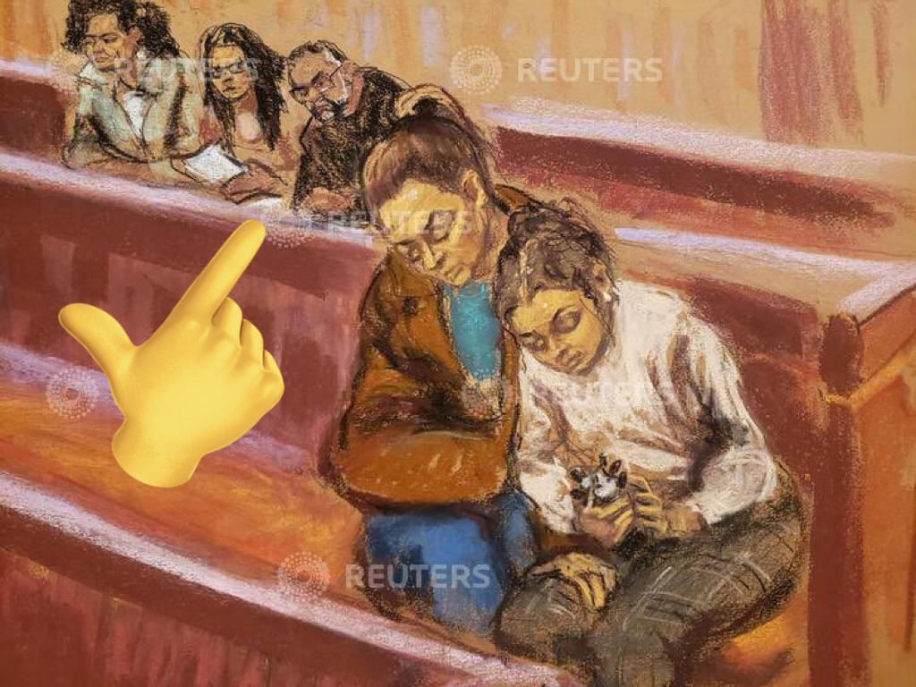 YosoyPedrero's tweet photo. Acaban de inmortalizar a @_VicenteSerrano y a @nancy_contra en las ilustraciones del juicio de Genaro García Luna.

Los medios tradicionales lloran sangre. https://t.co/fwC4Qcria6