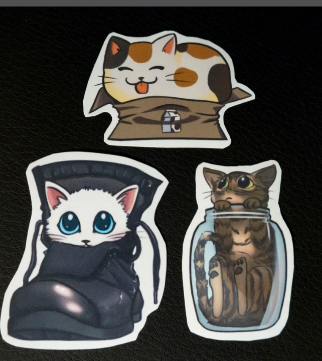 ThatDomTho's tweet photo. I don't post often enough,  but if you like stickers, and you like my work, then consider helping feed a POC artist? You get some fun stickers out of it~ E*sy down below https://t.co/b1vUaElzsC