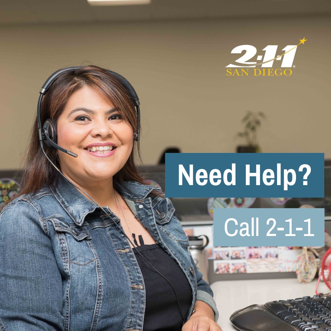 211SD's tweet image. 211s seek for all people have equitable access to engage resources necessary to create and sustain their best health and wellness. 👏 

211 San Diego is here for you! Call us at 2-1-1 for any help and/or resources you may need 😀

#TEAM211 #211 #211SanDiego #National211Month