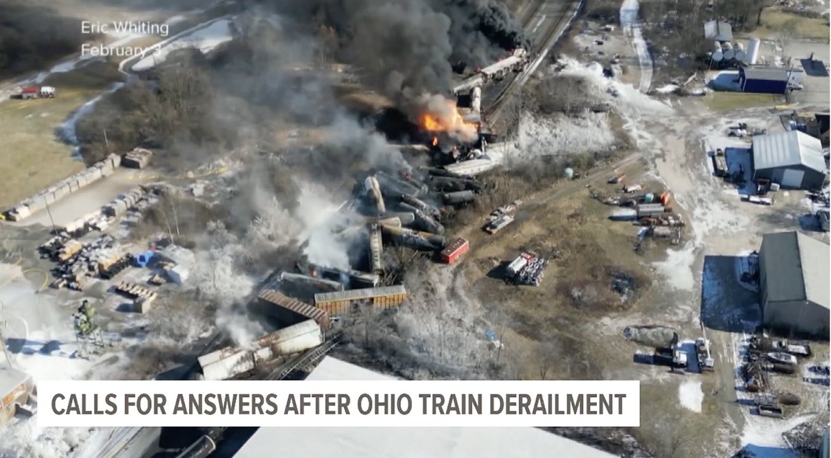 stopcpkc's tweet photo. Concerns about a proposed freight merger between @CanadianPacific and Kansas City Southern are being raised due to the #derailment and #hazardous materials spill in East Palestine, Ohio, on February 3rd.
#StopCPKC #railfan
https://t.co/AuHfR5grX1 https://t.co/gyeysAInxI