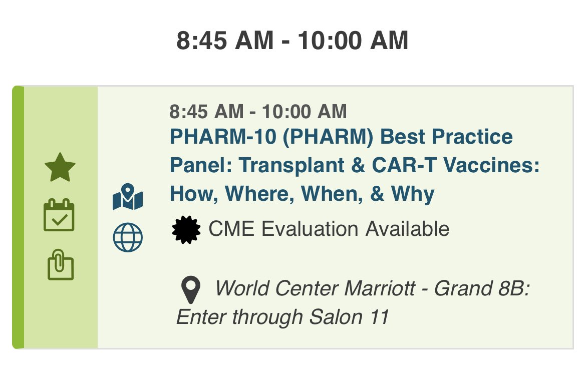 Make sure to start your Saturday morning at #Tandem23 in the #pharmacytrack with Drs. Hatashima, Long & myself learning about #cellulartherapy #vaccines and how to ensure best practice for our patients!