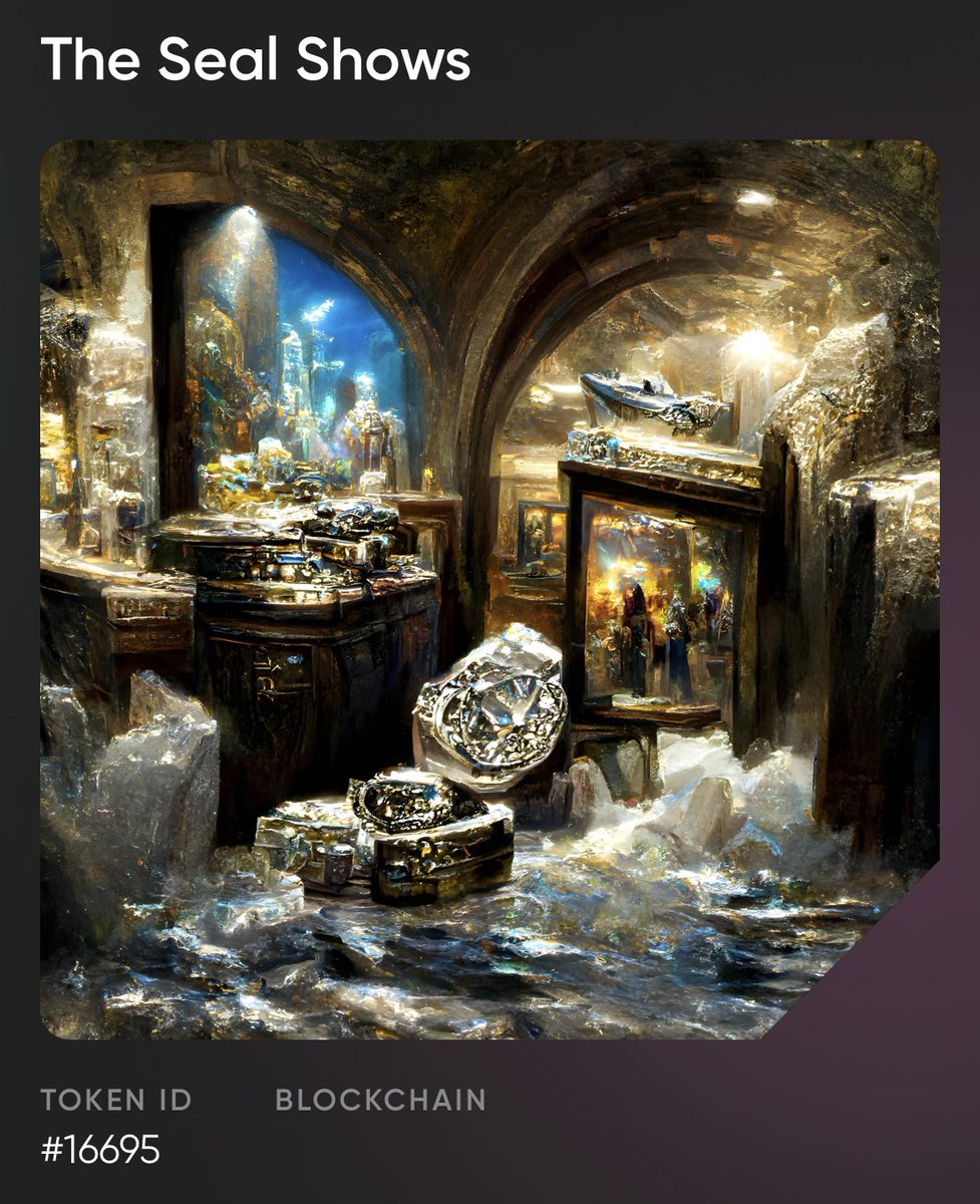 MSLcreations's tweet image. Adding “The Seal Shows” to the portfolio today.. #nonfungibleintelligence #aiart #thingieart #original
