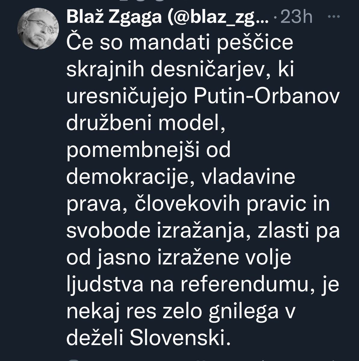 BojanPozar's tweet photo. Večina SLO novinarjev, ki prestopi med politike, postane tudi skrajno politično-ideološko radikalnih. Po domače rečeno - dobesedno ponorijo. 🤷🏻‍♂️
Lep tak primer je Zgaga, že nekaj mesecev visoki uradnik @strankaSD na @Mpravosodje :⬇️ https://t.co/4Dqn15EIXR
