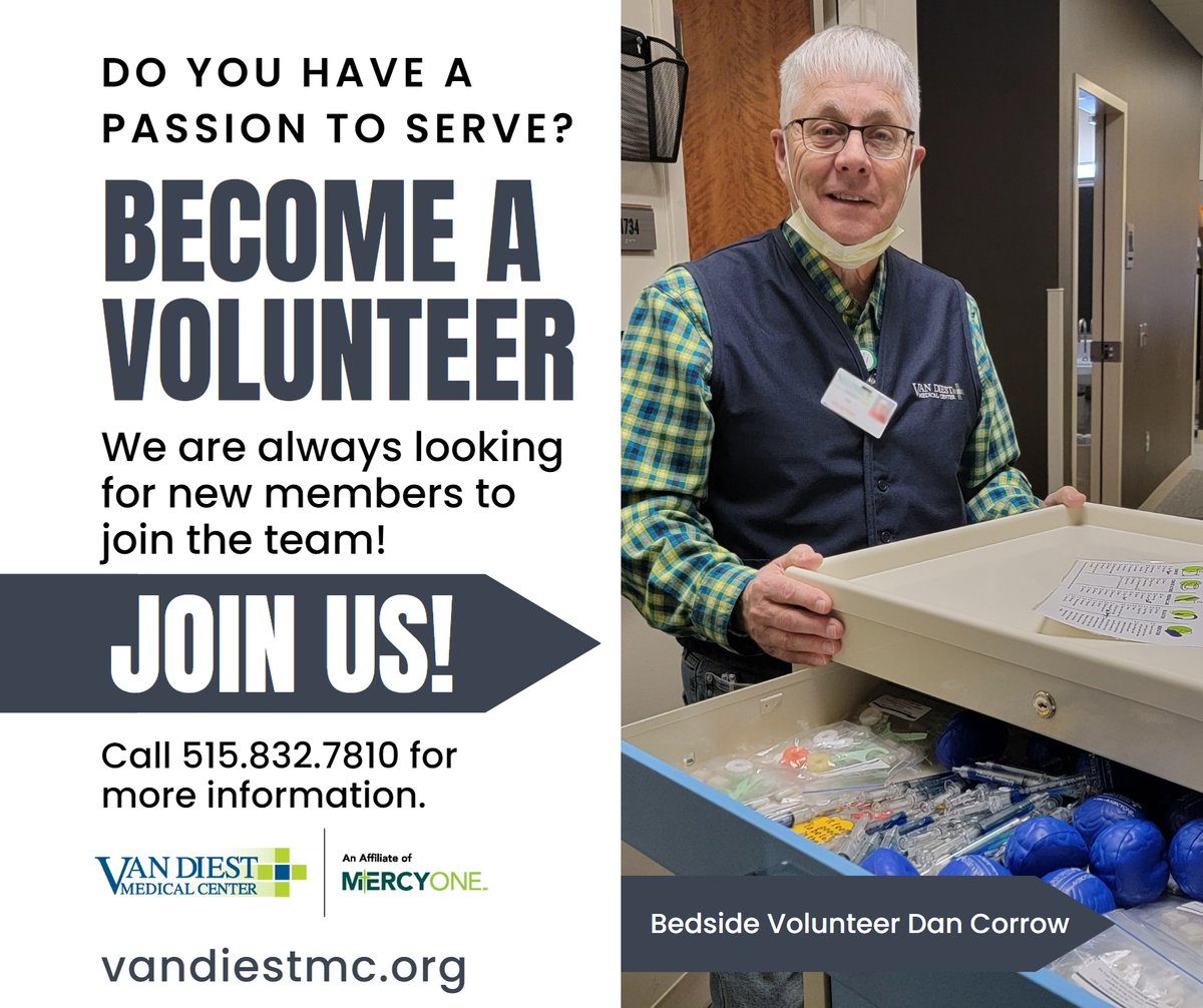 Do you Have a passion to serve? Become a volunteer!
We are always looking for new members to join the team.
Call 515.832.7810 for more information.