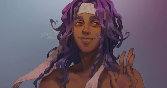 Made a redraw of my Hymen art. This was one of my first sketches on my iPad, I made it 2 years ago (looks like my first drawing ever lol), but it was just the beginning of learning new tools for me. I'm much more confident at holding the Apple pencil now! 