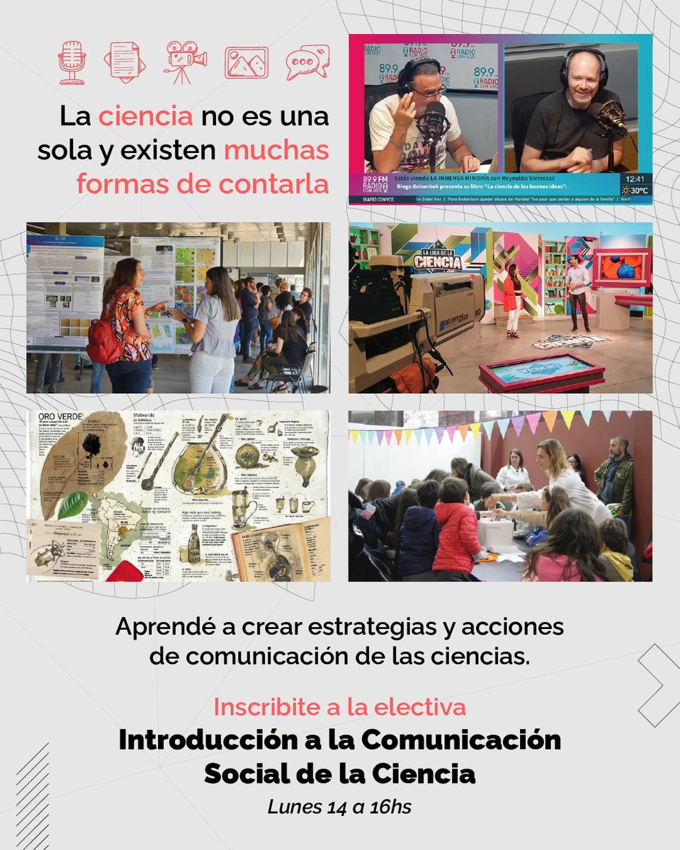 🔥 ¿Sos estudiante del ciclo superior de Comunicación Social? ¿Todavía no sabés que materia optativa elegir? 🧐

👇 ¡Tenemos una invitación para vos!