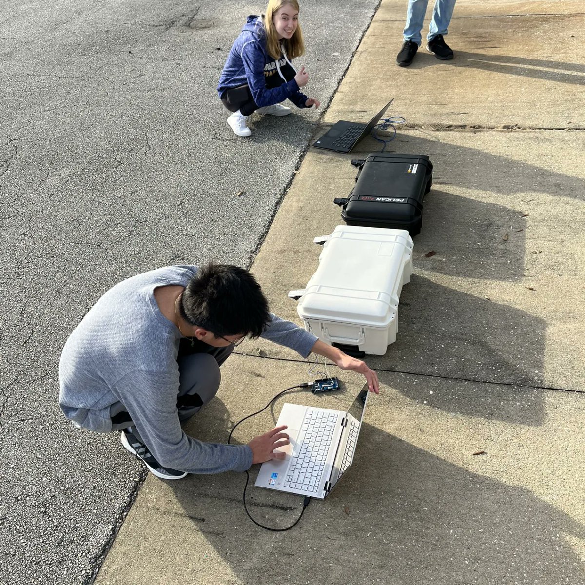 RAERrobotics's tweet image. The #RAER teams #SUAS and #IGVC have been making great progress on their projects. The airframe for SUAS is near completion and IGVC did some preliminary testing for swapping to a white case to combat an overheating issue, and were already seeing a 6°C decrease in internal temps!