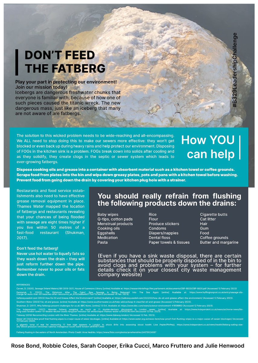 lordrobbiecoles's tweet image. #DontFeedTheFatberg! Icebergs are melting but the fatbergs get fatter. Watch what you flush &amp;amp; together we can make a difference. #SocialChange  

#B329LeadershipChallenge #AlphaGroup @RobertSullivan @SarahCo54826541 @mrrobcoles @rosebudbond @rkccc4 @MarcoFruttero1 @RedFox047