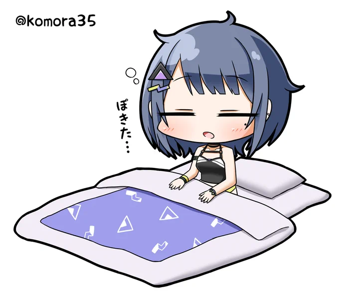 寝起きのしーちゃん#泡色模様 