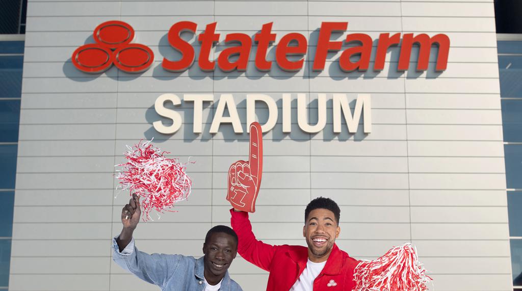 Carolperduesf's tweet photo. Did you enter Sunday's State Farm Stadium Challenge with @JakeStateFarm and @KhabyLame? Check out Jake's TikTok to see the lucky winner! https://t.co/B9R3ObL7cp https://t.co/HAXAWiWOxj