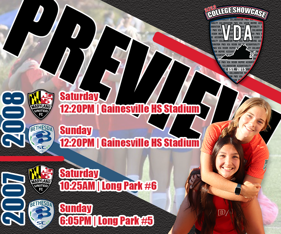 vdasoccer's tweet photo. Big weekend ahead for the #VDAGirlsECNL as we host the #VDAShowcase
Check out the schedules ⏩
#VDAShowcase #ShowcaseSzn #CollegeRecruiting https://t.co/psSOWIDXj2
