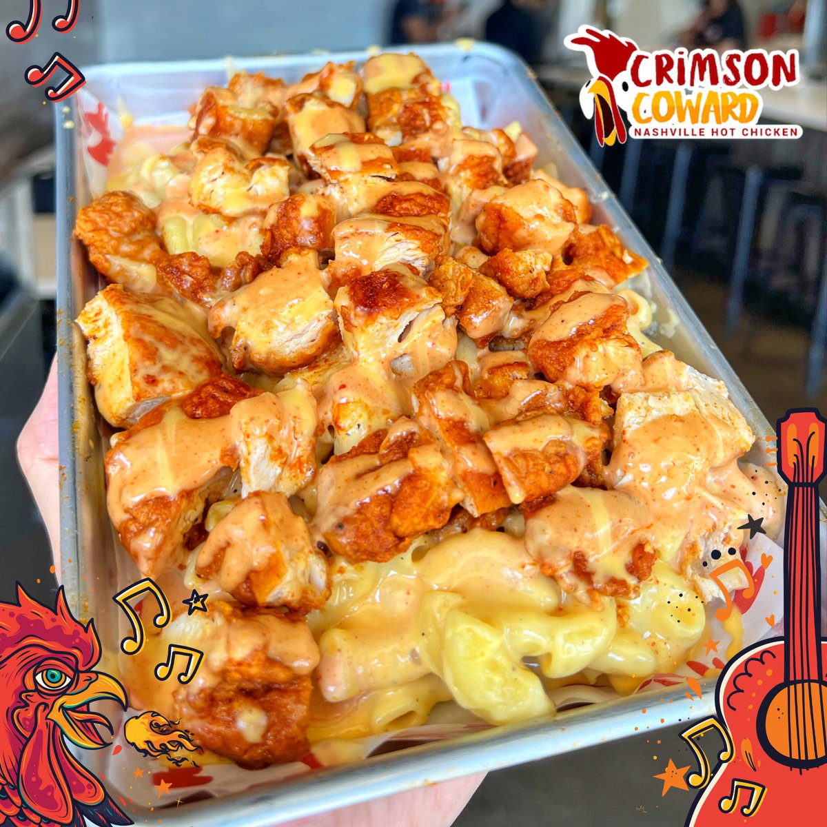 We don't like cheesy pasta, we prefer Mac &amp; Cheese
#crimsonchicken #sandwiches #macaroni #pasta #joeyeatfries #crimsoncoward #halal #cravings #nashvillehotchicken #cheesypasta #tenders #Frisotx
<a href="/Food52/">Food52</a> <a href="/visitfriscotx/">VisitFriscoTX</a>