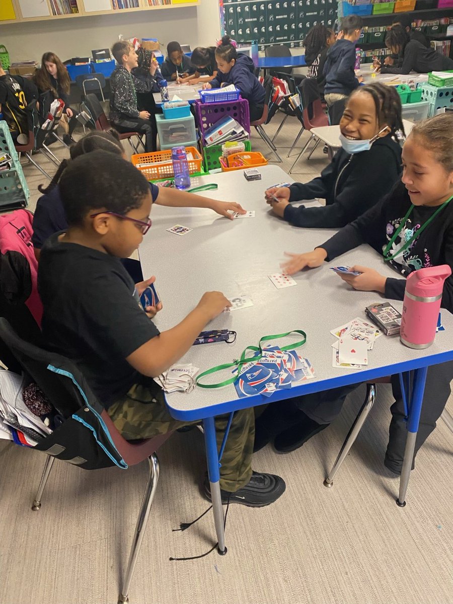 It was #FunFactFriday in Ms. Bartucca's class today! Grade 3 students played Multiplication War and Battle of the Arrays to practice their multiplication facts. #Enter2Learn #Exit2Lead #EdThatAddsUp #WeAreFRCS