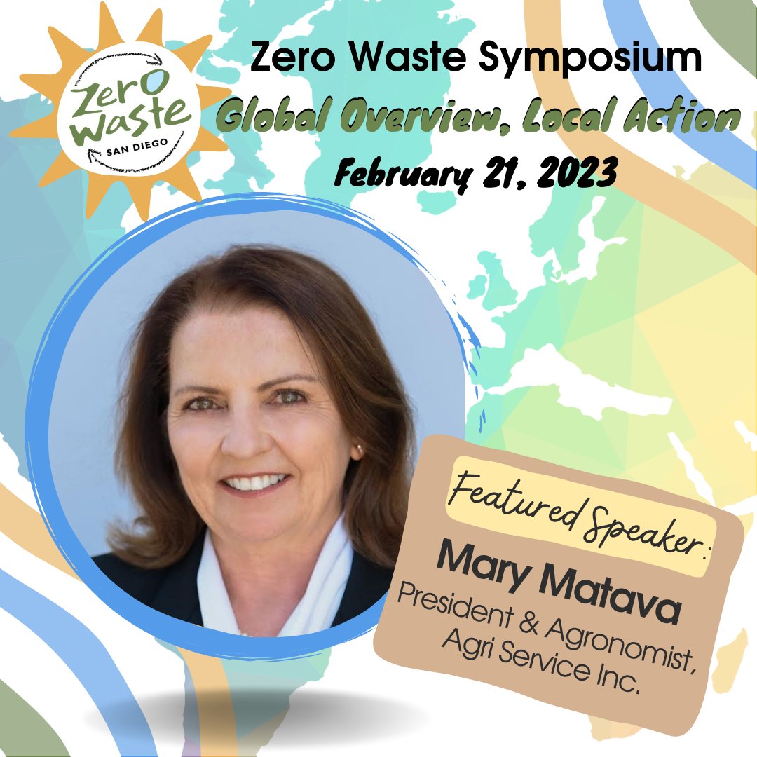 zerowastesd's tweet photo. Please welcome Mary Matava, President & Agronomist of Agri Service Inc. #AgriService is the operator of El Corazon Compost Facility. She currently operates two #compost facilities processing over 100,000 tons per year.
RSVP today!👉https://t.co/ka6hpilT1v #zwsymposium2023 https://t.co/DitaWUXhPb