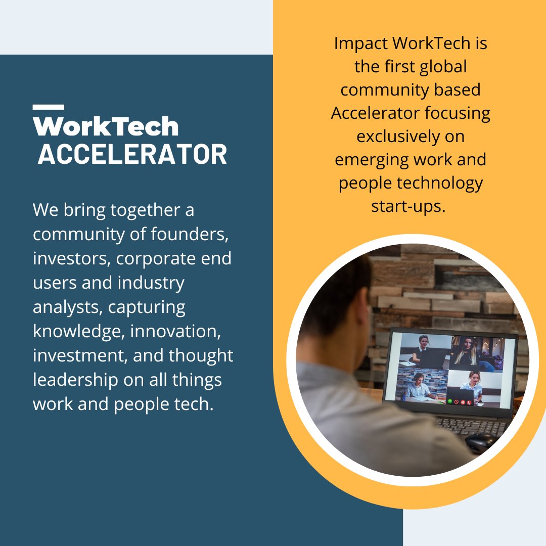 The Impact WorkTech Accelerator brings the world's best and most impactful technology start-ups to market. We focus on startups that will influence and change the world of work for the better. 

🔥 Accelerate.
🔥 Engage.
🔥 Invest.
🔥 Learn.

#WorkTech #FutureOfWork #Startups