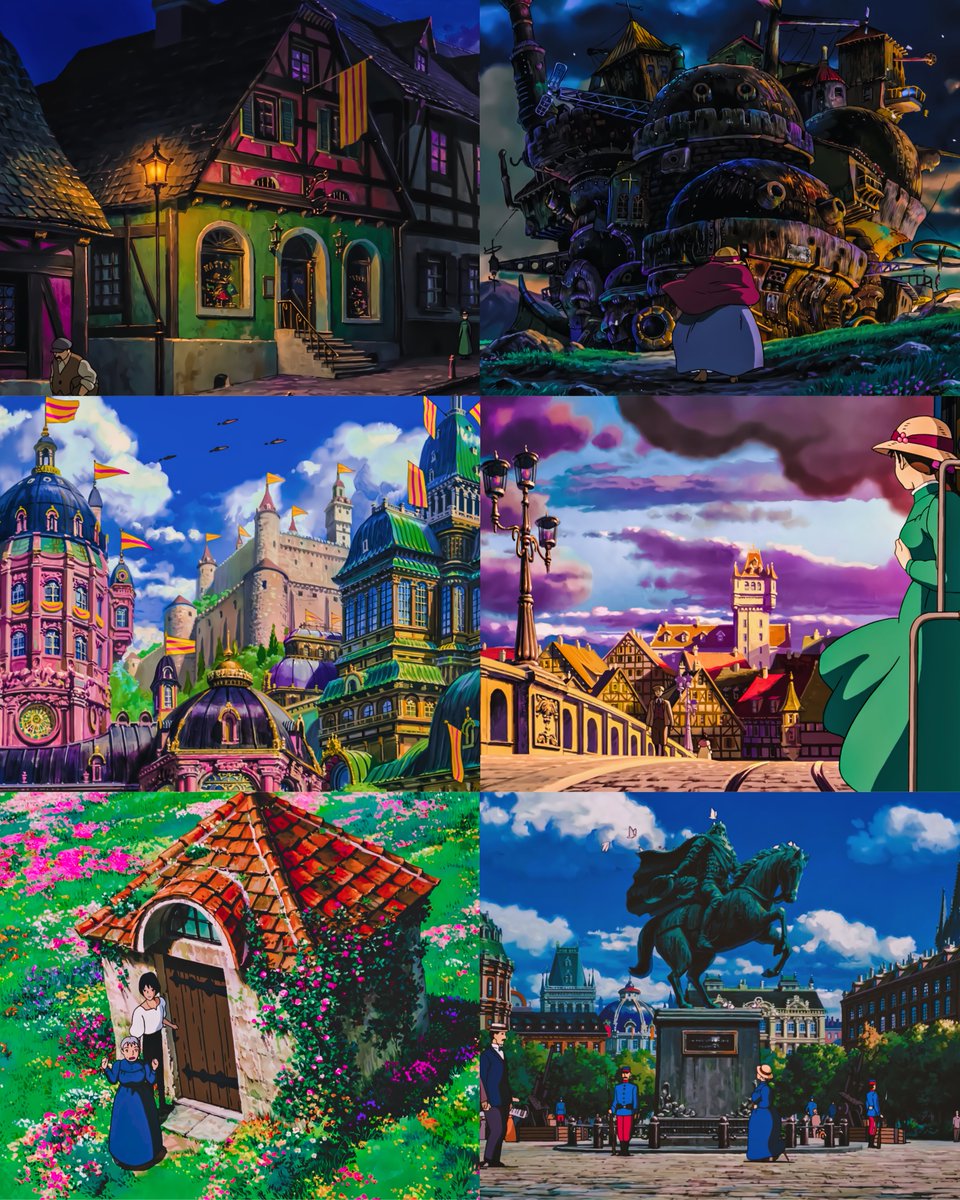 Howl’s Moving Castle Sceneries ✨