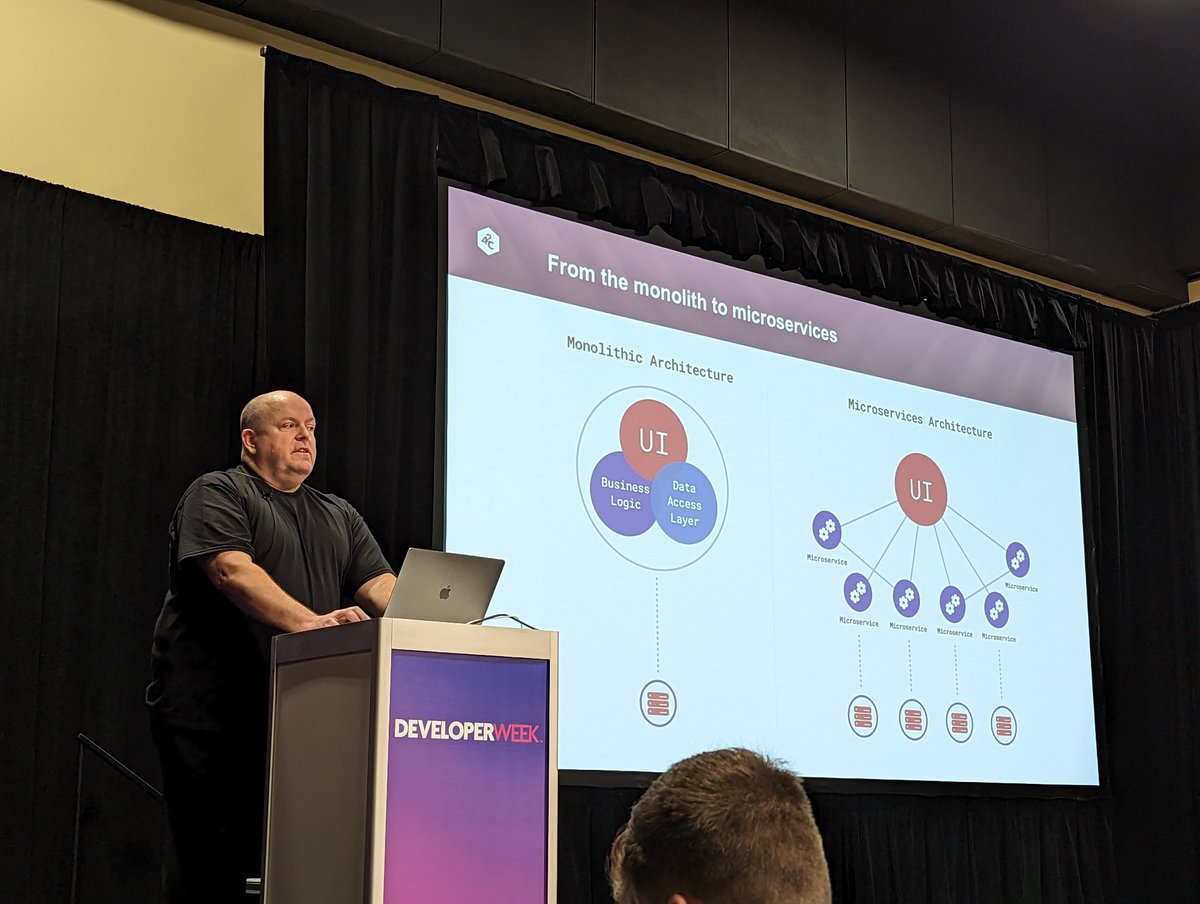 McDwayne's tweet photo. We need to do better at securing our APIs, especially in the age of the API mega-breach says @colindomoney at #DeveloperWeek2023 #DeveloperWeek2023 https://t.co/6wAS4qxMmX