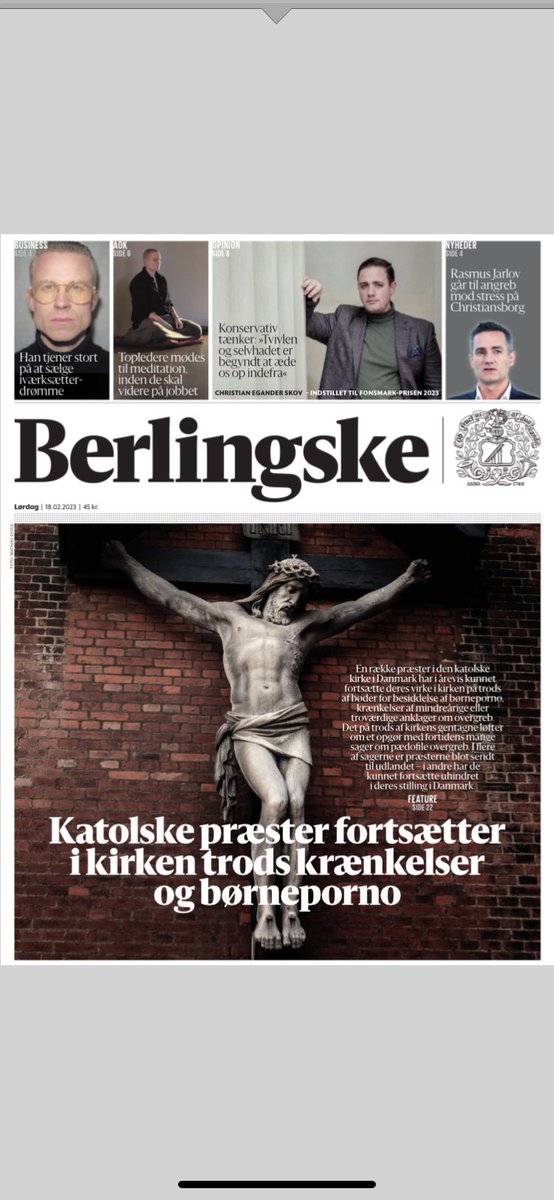 Trods krænkelser og sædelighedsforbrydelser mod børn og unge får katolske præster lov til at fortsætte i DK og udlandet. Det er stik imod løfterne fra Bispedømmet København og Vatikanstaten. 

Store afsløringer på vej fra <a href="/mielouiseraatz/">Mie Louise Raatz</a> <a href="/ChrBirk/">Christian Birk</a> &amp; <a href="/michllund/">Michael Lund</a> de kommende dage.