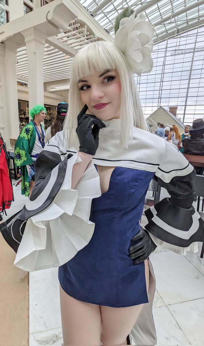 Rissake's tweet photo. Ah la vache!!! 

Finally wearing my beautiful Magnolia cosplay made by the wonderful @ukrainekraine ✨💖 https://t.co/kWiMArz9LR