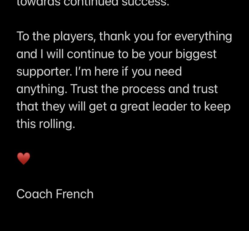 CoachCodyFrench's tweet photo. A message to Warrior Nation https://t.co/9jtUQrEpS2